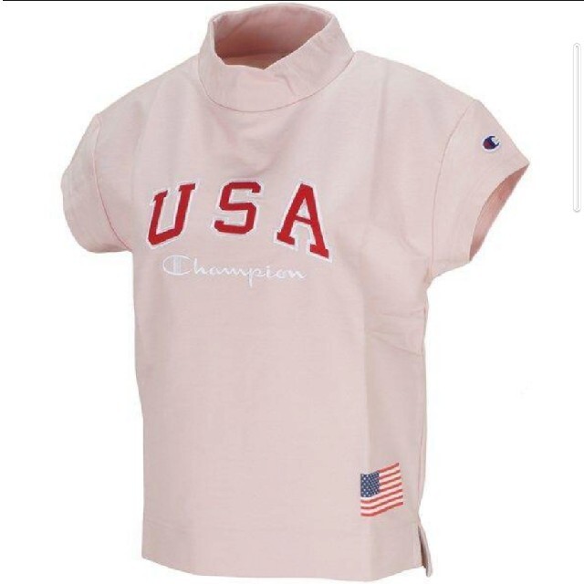 Champion(チャンピオン)の新品 L champion golf mockneck shirt pink スポーツ/アウトドアのゴルフ(ウエア)の商品写真