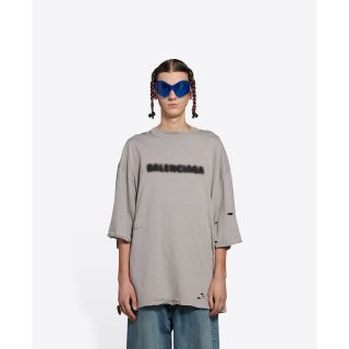 バレンシアガ(Balenciaga)の新品 21AW BALENCIAGA BLURRY WIDE フィット Tシャツ(Tシャツ/カットソー(半袖/袖なし))