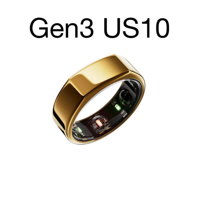 Oura Ring オーラリング Gen3 Heritage Gold US10