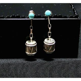 90's ナバホ族 スタッド ピアス  EARRING Vintage(ピアス)