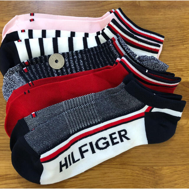 TOMMY HILFIGER(トミーヒルフィガー)の新品トミーヒルフィガーTOMMY HILFIGERレディース5足セット105 レディースのレッグウェア(ソックス)の商品写真