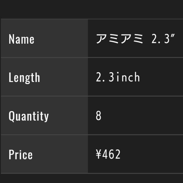 JACKALL(ジャッカル)のNo.669【新品】ジャッカル　ワーム　アミアミ 2.3"　4袋　アジ メバル スポーツ/アウトドアのフィッシング(ルアー用品)の商品写真