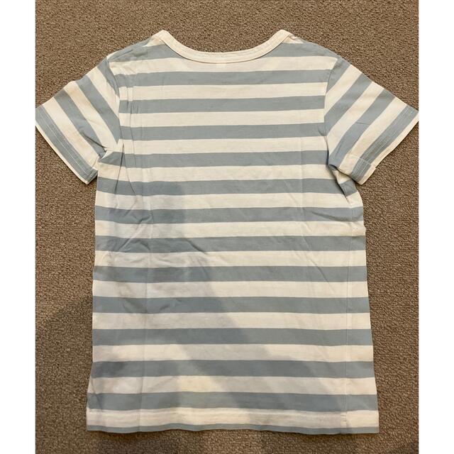 MUJI (無印良品) 無印良品MUJI⭐️120cm。ボーダーTシャツ⭐️USEDの通販 by わんわん ボーダーTシャツ 無印良品 120cm