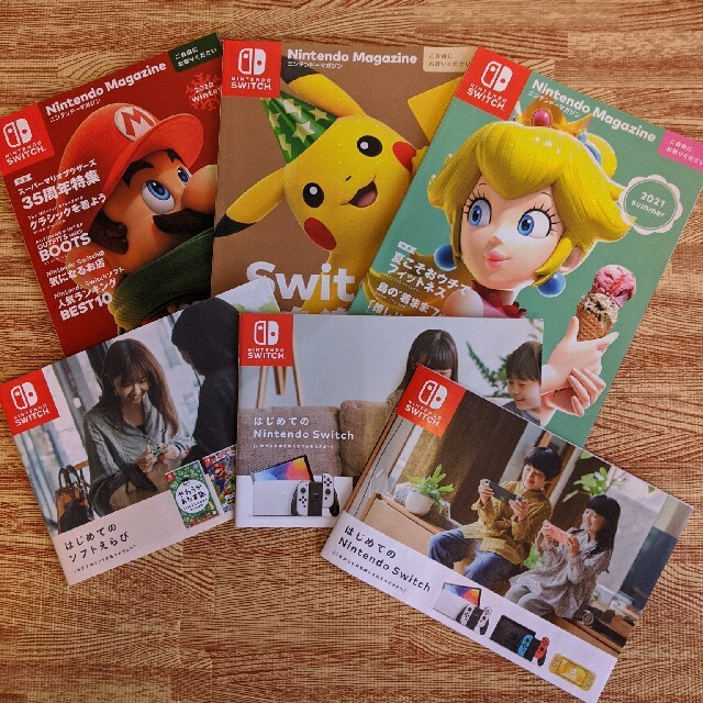 Nintendo Switch(ニンテンドースイッチ)のニンテンドーマガジン3冊、はじめてのNintendo Switch3冊 エンタメ/ホビーの雑誌(ゲーム)の商品写真