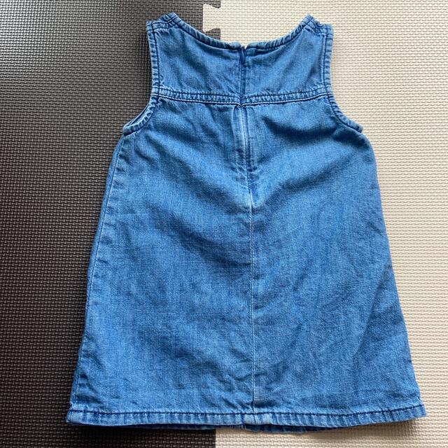 babyGAP(ベビーギャップ)のbabyGAP デニムワンピース　80〜90 キッズ/ベビー/マタニティのベビー服(~85cm)(ワンピース)の商品写真