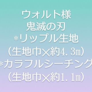 バンダイ(BANDAI)のウォルト様(生地/糸)