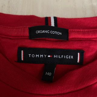 TOMMY HILFIGER - トミーヒルフィガー キッズ 140 赤 Tシャツ 美品の