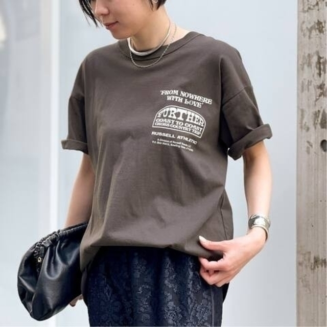 【RUSSELL ATHLETIC】FURTHER print Tシャツ