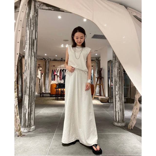 L'Appartement DEUXIEME CLASSE(アパルトモンドゥーズィエムクラス)のアパルトモン：GREY CHORD/Maxi Skirt・NoSleeve TO レディースのレディース その他(セット/コーデ)の商品写真