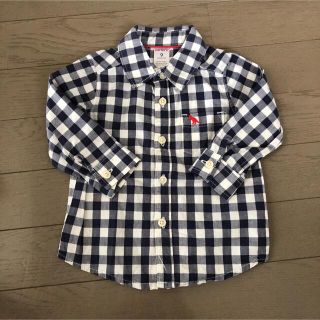 カーターズ(carter's)のカーターズ長袖チェックシャツ9m(シャツ/カットソー)