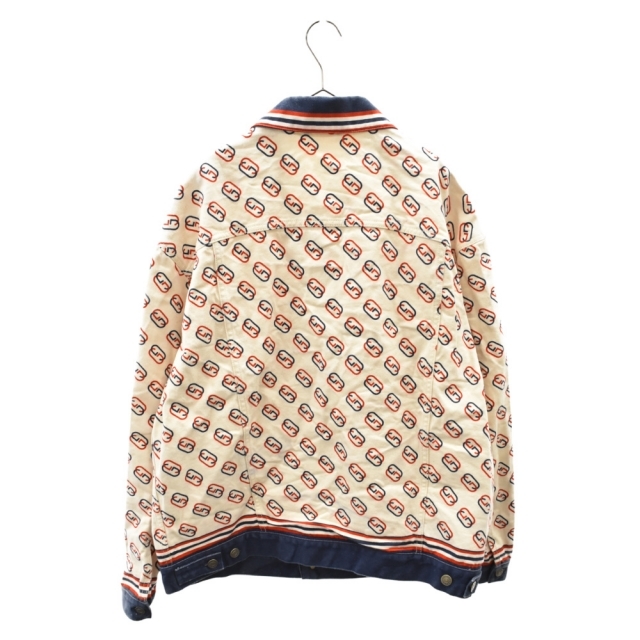 GUCCI グッチ GG総柄デザイン デニム ジャケット ホワイト 548722