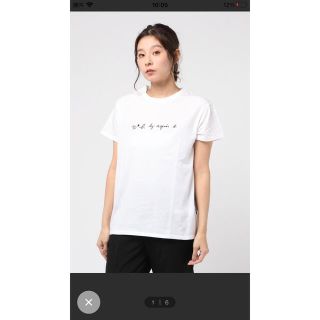 アニエスベー(agnes b.)のアニエスベー半袖Tシャツ　38 白(Tシャツ(半袖/袖なし))