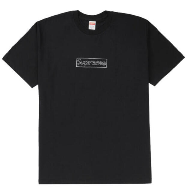 Supreme KAWS Chalk Logo tee Black L