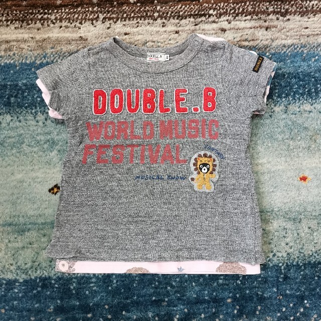 DOUBLE.B(ダブルビー)のダブルビー ティシャツ 半袖 キッズ/ベビー/マタニティのキッズ服男の子用(90cm~)(Tシャツ/カットソー)の商品写真