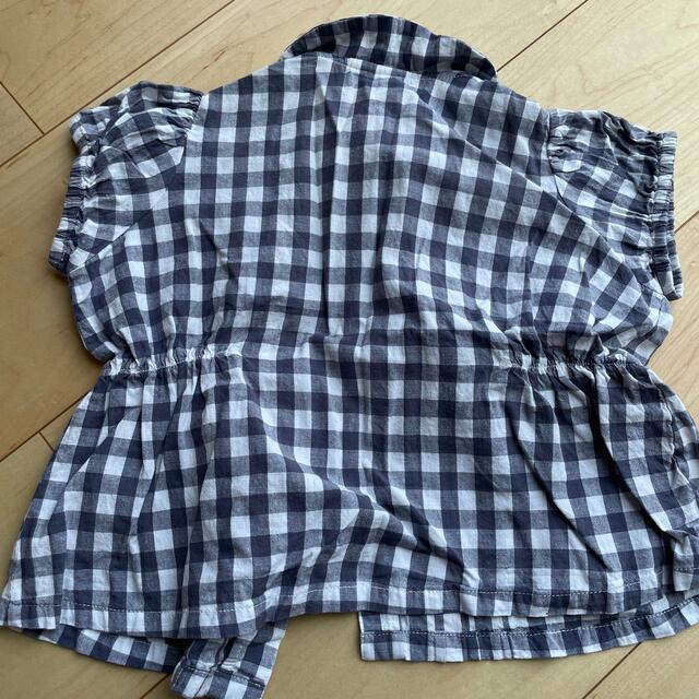 SOOR PLOOM(ソーアプルーム)のlittle cotton clothes ギンガムチェックブラウス 2/3y キッズ/ベビー/マタニティのキッズ服女の子用(90cm~)(ブラウス)の商品写真