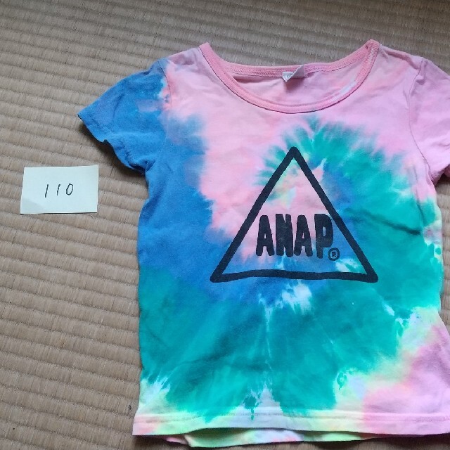 ANAP(アナップ)の半袖110 キッズ/ベビー/マタニティのキッズ服女の子用(90cm~)(Tシャツ/カットソー)の商品写真