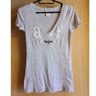 アバクロンビーアンドフィッチ(Abercrombie&Fitch)のアバクロンビー&フィッチ★Tシャツ★ヴィンテージ加工★グレー★M(Tシャツ/カットソー(半袖/袖なし))