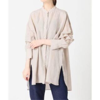 イエナ(IENA)の【美品】IENA ラミーリヨセルバッグギャザーシャツ 36 ベージュ 21SS(シャツ/ブラウス(長袖/七分))