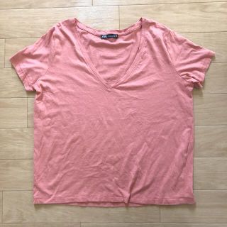 ザラ(ZARA)のZARA Vネック Tシャツ(Tシャツ(半袖/袖なし))