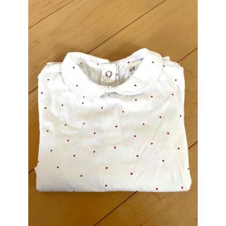 エイチアンドエム(H&M)のH&M 襟付きカットソー　12-18M(シャツ/カットソー)