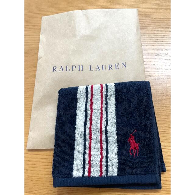 Ralph Lauren(ラルフローレン)の未使用　ラルフローレン タオルハンカチ メンズのファッション小物(ハンカチ/ポケットチーフ)の商品写真