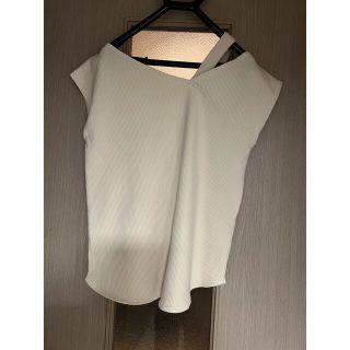 トゥデイフル(TODAYFUL)のアシンメトリーTシャツ　リブTシャツ(Tシャツ(半袖/袖なし))