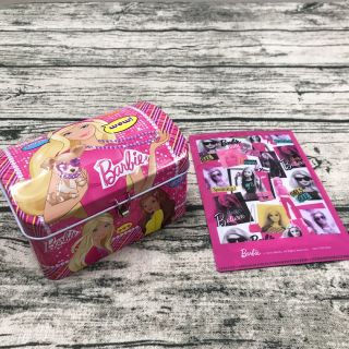 バービー(Barbie)のバービー  小物入れ　TIN缶　チョコ缶　マテル　ミニファイル　貯金箱などに　(キャラクターグッズ)