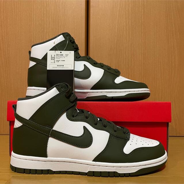 NIKE(ナイキ)の新品 NIKE DUNK HI RETRO Championship Khaki メンズの靴/シューズ(スニーカー)の商品写真