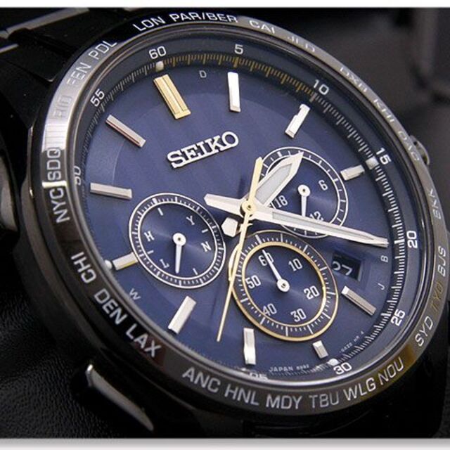 SEIKO(セイコー)の美品 セイコー 腕時計 ブライツ 山縣亮太モデル 限定 電波ソーラー 多機能 メンズの時計(腕時計(アナログ))の商品写真