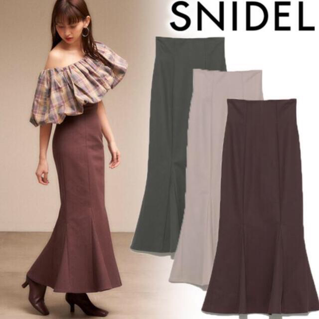 SNIDEL(スナイデル)のスナイデル ハイウエストタイトヘムフレアスカート レディースのスカート(ロングスカート)の商品写真