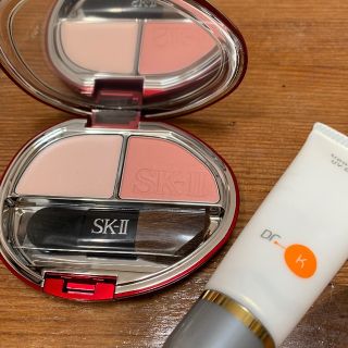 未使用SK-II クリアビューティブラッシャー21 頬紅　ドクターK日焼け止め(チーク)