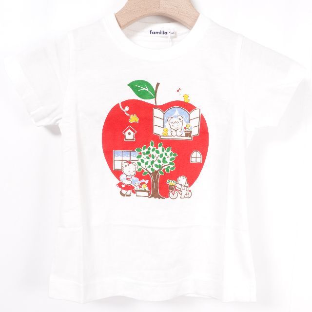 familiar(ファミリア)のfamiliar ファミリア　Tシャツ　キッズ　ホワイト キッズ/ベビー/マタニティのキッズ服女の子用(90cm~)(Tシャツ/カットソー)の商品写真