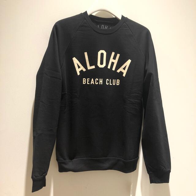 アロハビーチクラブ XSサイズ BLACK トレーナー 綿 新品未使用です ...