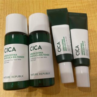 ネイチャーリパブリック(NATURE REPUBLIC)のCICA シカ　グリーンダーマ　ビッグトナー　セラム　美容液　化粧水(化粧水/ローション)