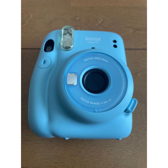 instax mini 11 チェキ スカイブルー - フィルムカメラ