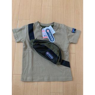 アウトドアプロダクツ(OUTDOOR PRODUCTS)のOUTDOOR アウトドアTシャツ　90 ベージュグリーン　メンズ　男の子　新品(Tシャツ/カットソー)