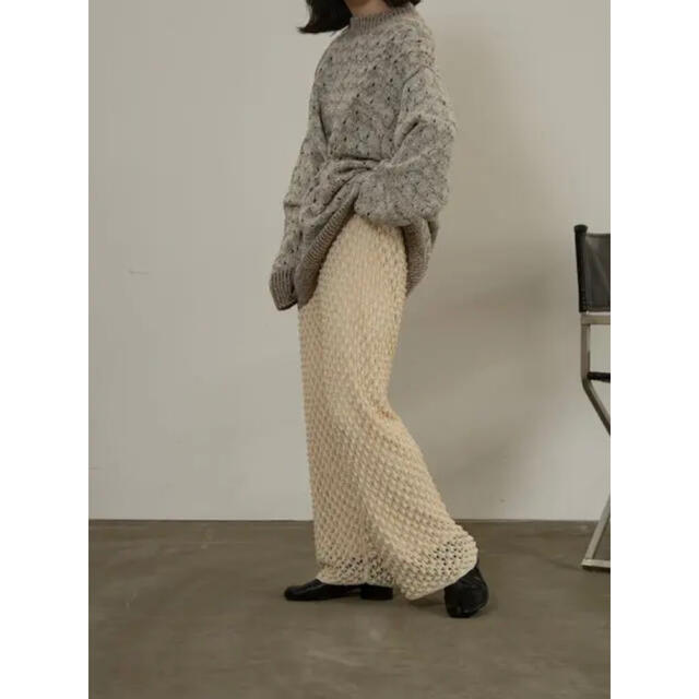 lawgy(ラウジー)の【24時間内匿名発送】lawgy original ami knit pants レディースのパンツ(カジュアルパンツ)の商品写真