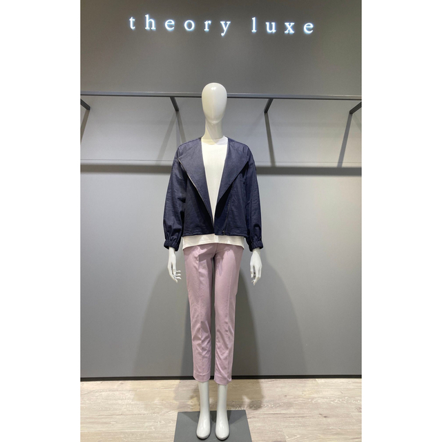 Theory luxe 20ss フード付きジップアップブルゾン