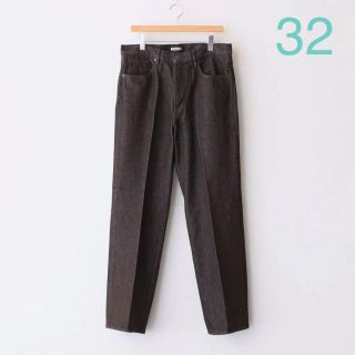 コモリ(COMOLI)の21AW HARD TWIST DENIM 5P PANTS 32 ブラウン(デニム/ジーンズ)