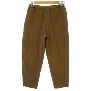 ダントン(DANTON)の19SS リネン コットン イージー パンツ アンクル丈 36 ブラウン 茶(その他)