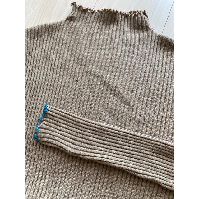 meer.  メーア　Rib Turtle Knit  ベージュ 3