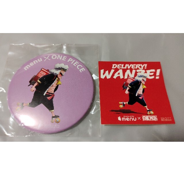 menu メニュー 限定 ワンピース 缶バッジ One piece 非売品 ホロ - evc
