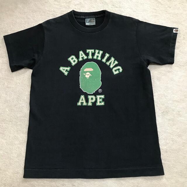 S【アベイシングエイプ/APE】Tシャツ・黒