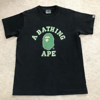 アベイシングエイプ(A BATHING APE)のS【アベイシングエイプ/APE】Tシャツ・黒(Tシャツ/カットソー(半袖/袖なし))