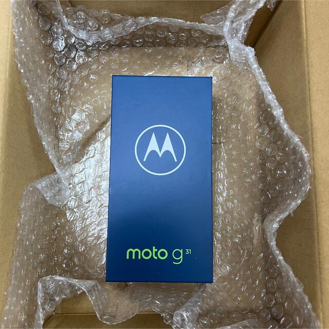 【新品・未使用品】MOTOLOLA moto g31  ベイビーブルースマートフォン携帯電話