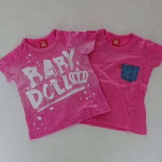 ベビードール(BABYDOLL)のBABY DOLL 半袖 Tシャツ 110㌢  2枚ｾｯﾄ(Tシャツ/カットソー)