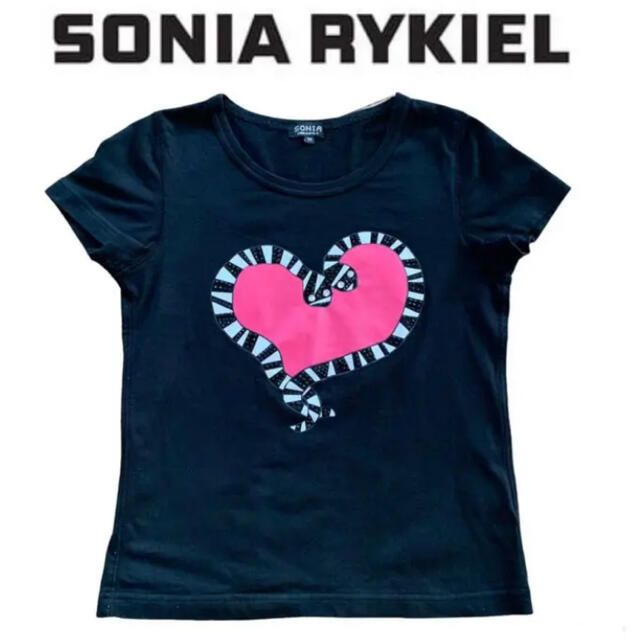 SONIA RYKIEL - ソニアリキエル☆キラキラスネークTシャツ 蛇 ハートの