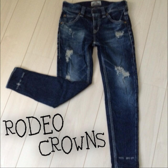 RODEO CROWNS(ロデオクラウンズ)のRCS BLOCKY BLUE NO5 レディースのパンツ(デニム/ジーンズ)の商品写真