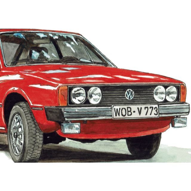 Volkswagen(フォルクスワーゲン)のGC-773シロッコ/ビートル限定版画サイン有額装済作家平右ヱ門 自動車/バイクの自動車(カタログ/マニュアル)の商品写真