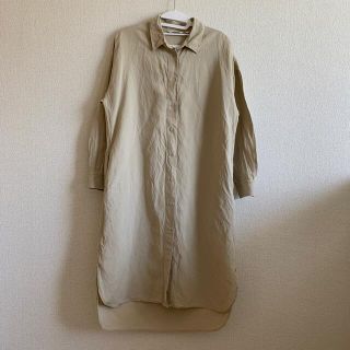 ユニクロ(UNIQLO)のUNIQLO リネンシャツワンピース(ロングワンピース/マキシワンピース)